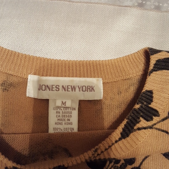 Short sleeves rose print sweater - Picture 2 of 2